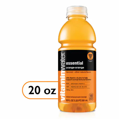 Glacau, Vitamin Water Essential Orange-Orange 20 Oz