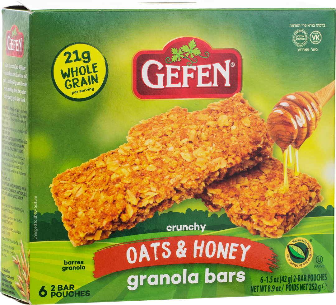 Gefen, Oats & Honey Granola Bars 8.9 Oz