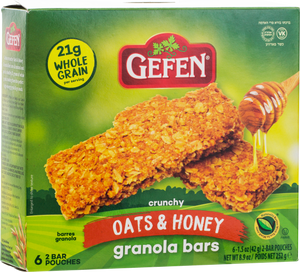 Gefen, Oats & Honey Granola Bars 8.9 Oz