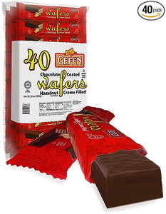 Gefen, Chocolate Coated Wafers Hazelnut Creme Filled 40 Pack 28.8 Oz