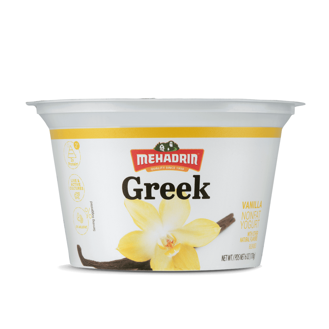 Mehadrin, Vanilla Greek Yogurt 6 Oz
