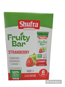 Shufra Straw. Family Pack Fruity Bars 6PC