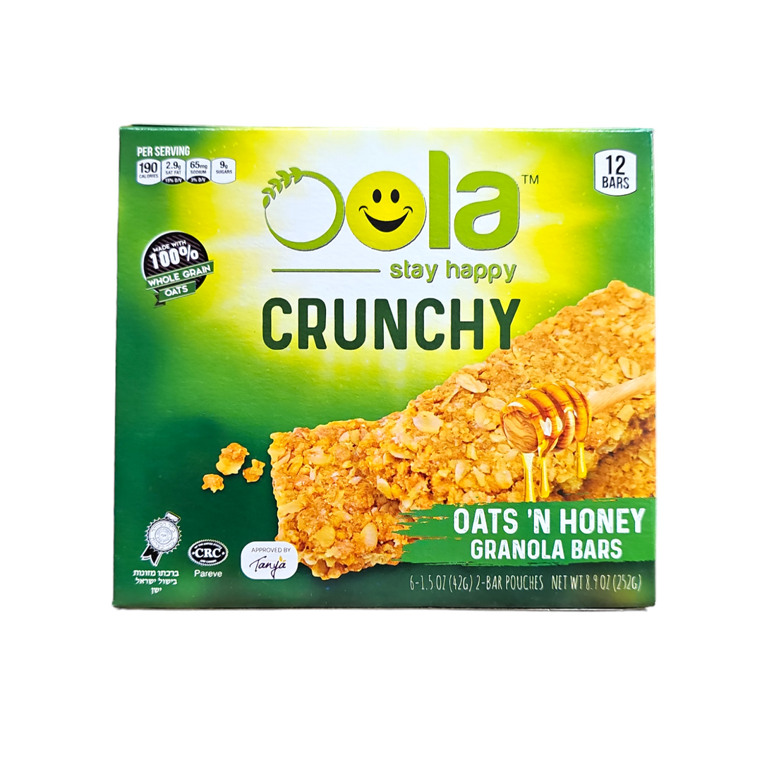 Oola, Crunchy Oats 'N Honey Granola Bars 8.9 Oz