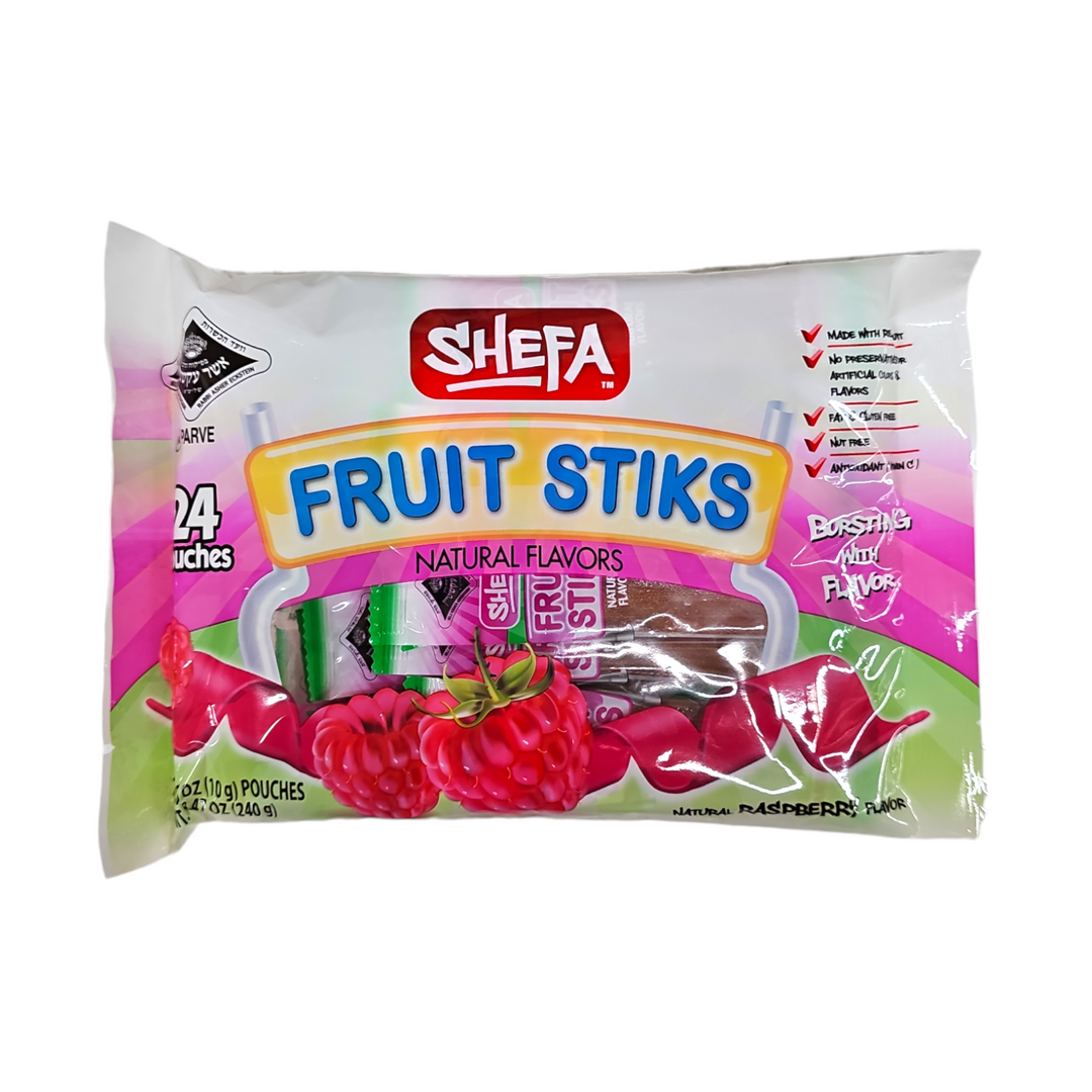 Shefa, Fruit Stiks Raspberry 24 Pouches