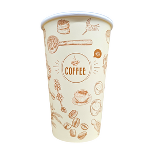 16 Oz Paper Hot Cup 50 Pack