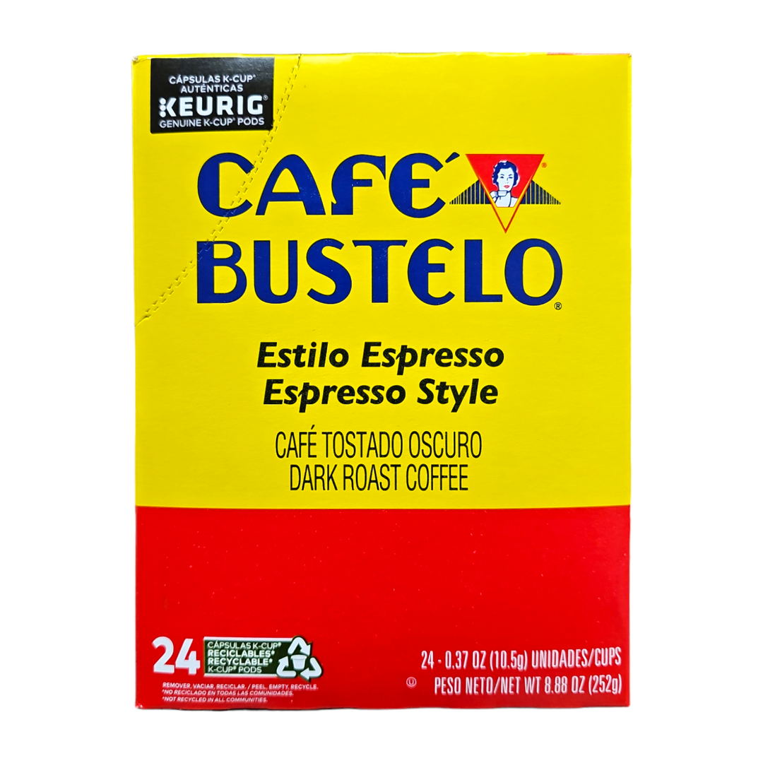 Café Bustelo, Espresso Style Dark Roast Coffee 24 K-Cup Pods