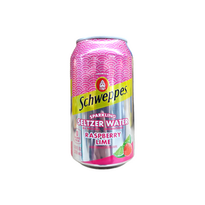 Can, Schweppes Sparkling Seltzer Water Raspberry Lime 12 Oz