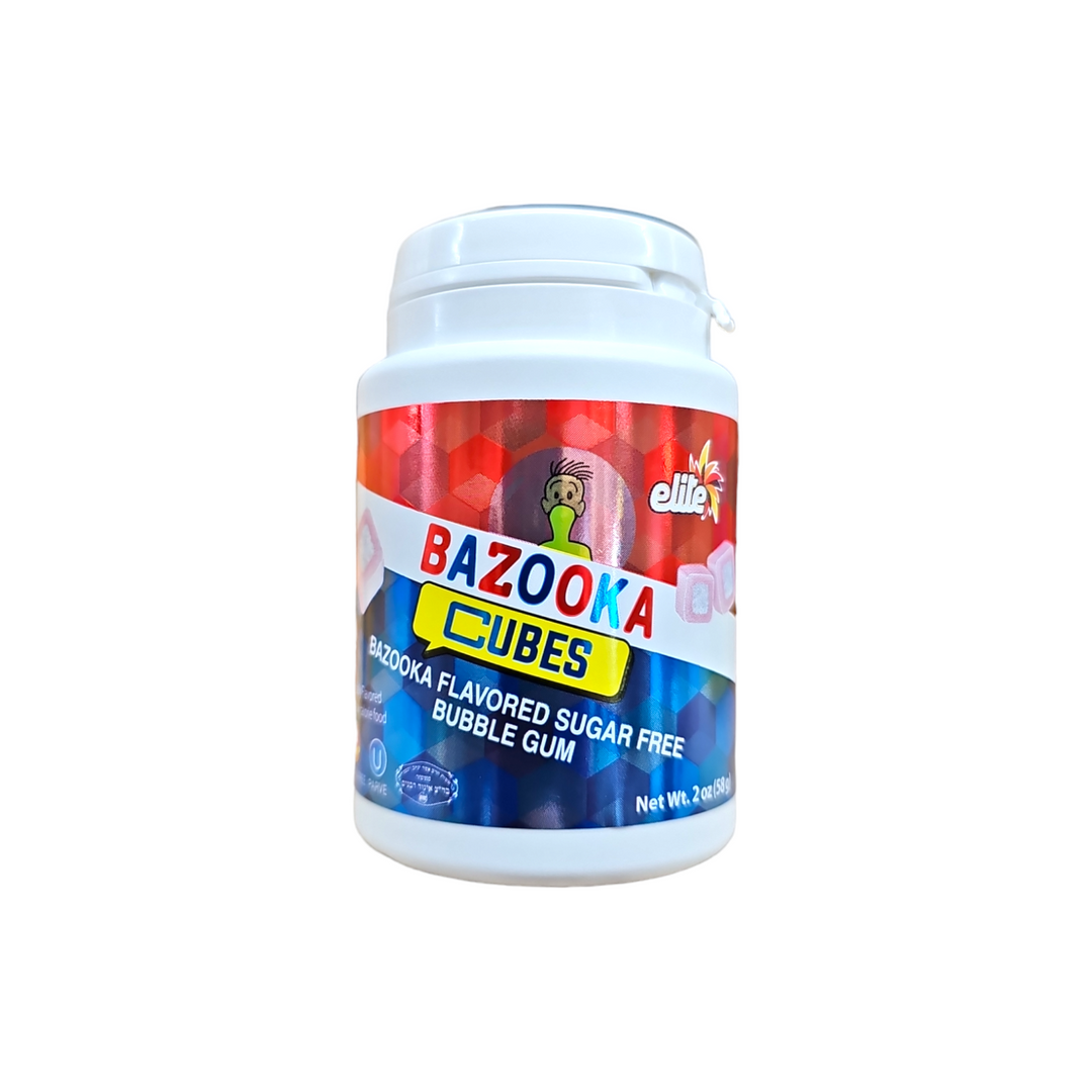 Elite, Bazooka Cubes Sugar Free Gum 2 Oz