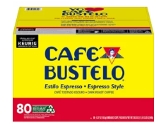 Café Bustelo Espresso Style Dark Roast Coffee 80 PK
