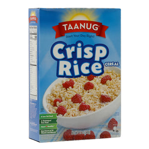 Taanug, Crisp Rice Cereal 12 Oz