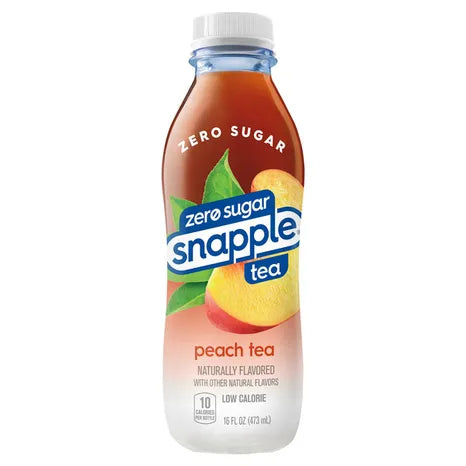 Snapple, Zero Sugar Peach Tea 16 Oz