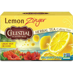 Celestial Seasonings, Herbal Tea Lemon Zinger 20 Tea Bags