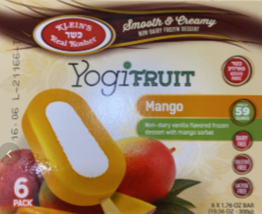 Kleins 6 Pk Mini Yogi Mango Vanilla
