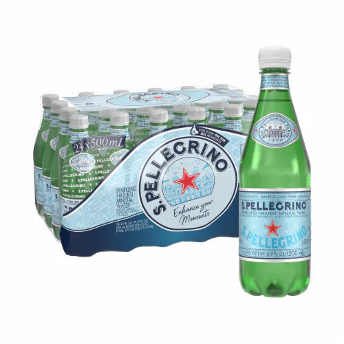 S.Pellegrino Sparkling Natural Mineral Water, 16.9 fl oz, 24 ct