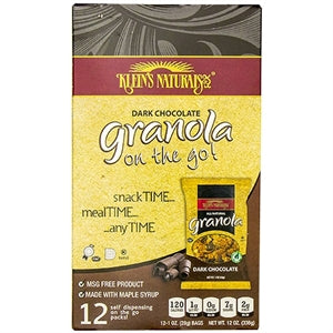Klein's Natural, Dark Chocolate Granola On The Go! 12 Packs 12 Oz