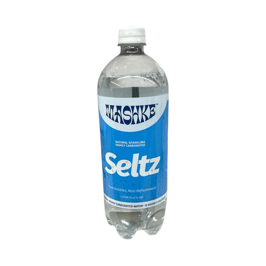 CASE Mashke, Seltzer Soda 1 Liter (12 Bottles)