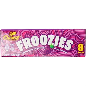 Chewzy, Froozies Grape Flavored 8 Pieces