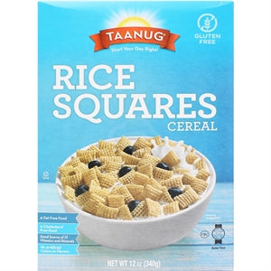 Taanug, Rice Squares Cereal 14 Oz