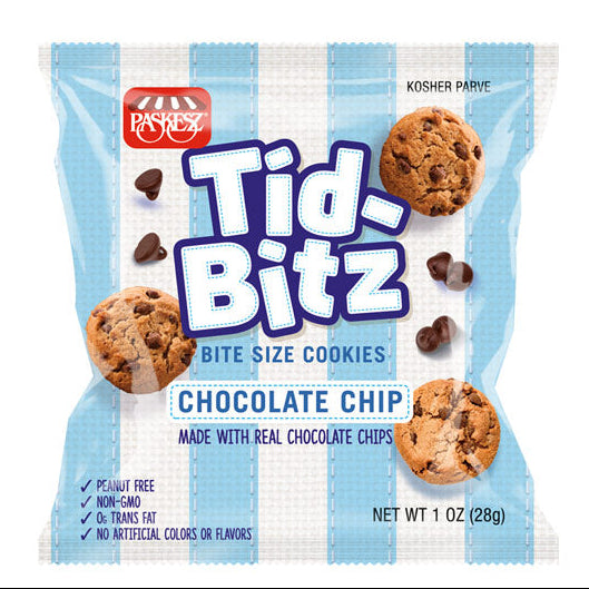 Paskesz, Tid-Bitz Chocolate Chip Cookies 1 oz