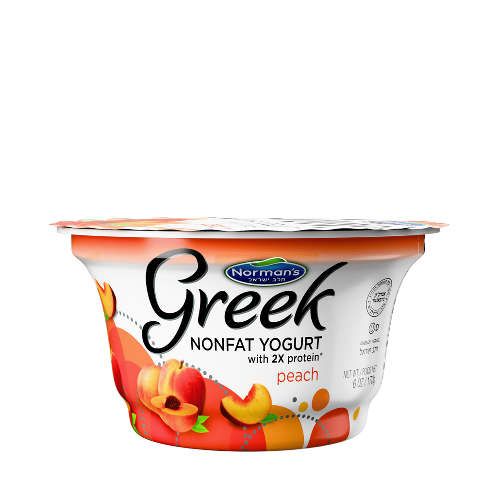 Norman's, Greek Peach Yogurt 6 Oz