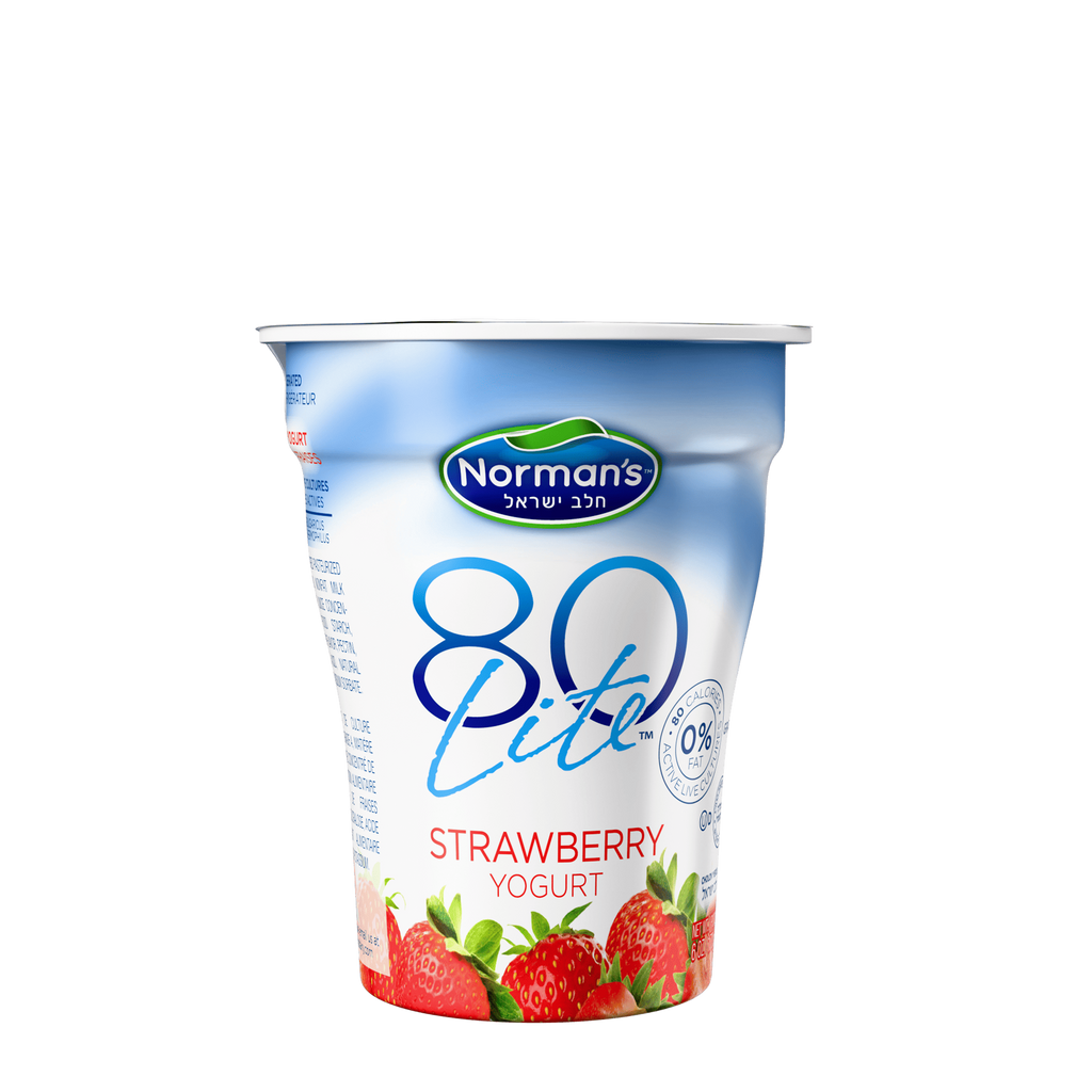 Norman's, 80 Lite Strawberry Yogurt 6 Oz