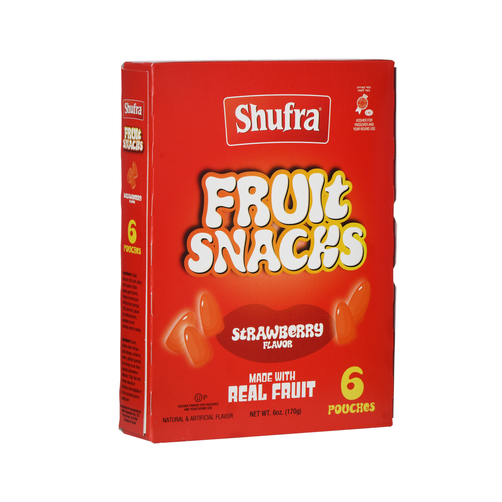 Shufra, Strawberry Fruit Snacks 6 Oz