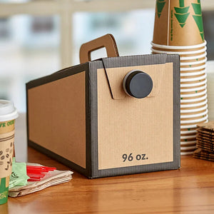 Fresh Brew Hot Coffee Jug, Serves 12, Includes Milk, Hot Cups, Sugar & Splenda