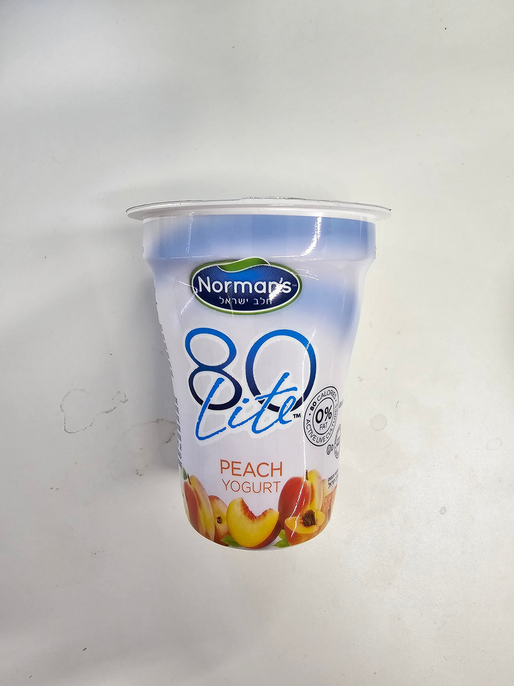 Normans 80lite Peach Yogurt 6oz