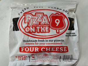 Pizza On The 9, Four Cheese 8 Slices 32 Oz