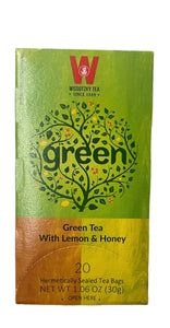 Wissotzky Tea, Green Tea With Lemon & Honey 20's 1.06 Oz