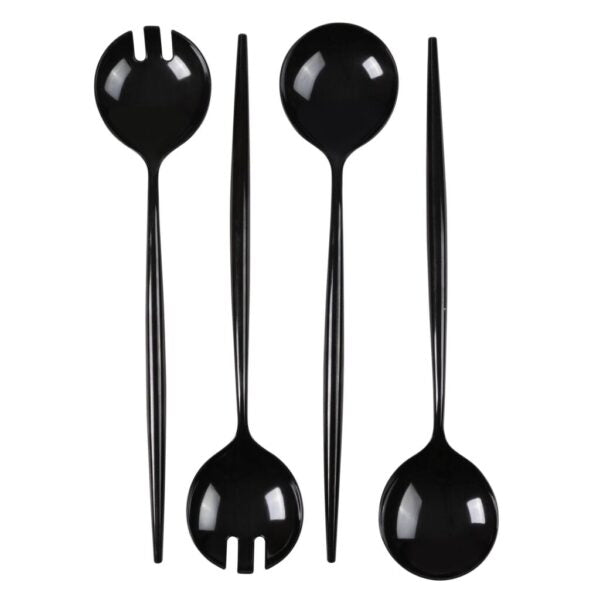 Novelty Serving Spoon & Spork Black