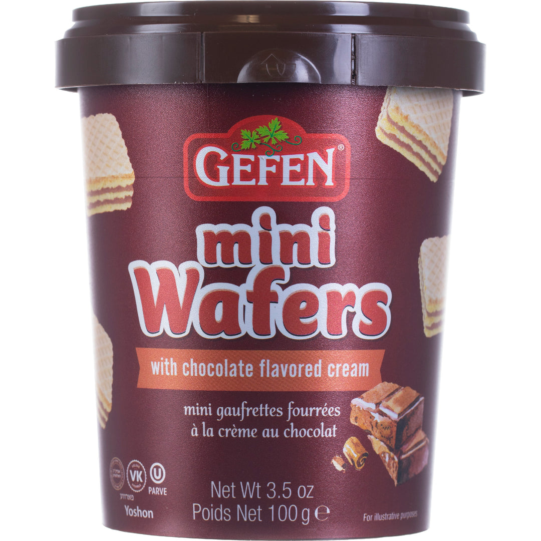 Gefen Mini Wafers In Cup Chocolate 3.5 oz