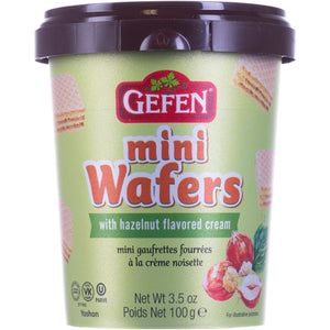 Gefen Mini Wafers In Cup Hazelnut 3.5 oz