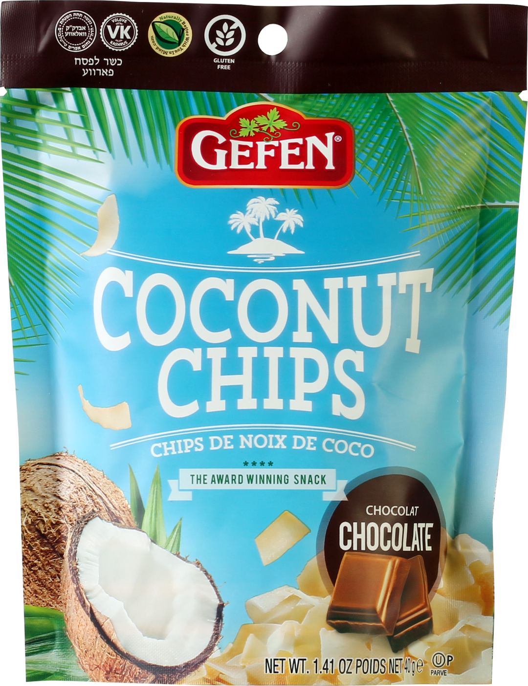 Gefen, Coconut Chips Chocolate 1.41 Oz
