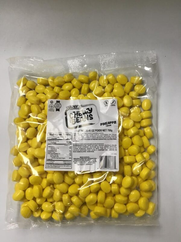 Zazers, Chewy Beans Pineapple 750 g