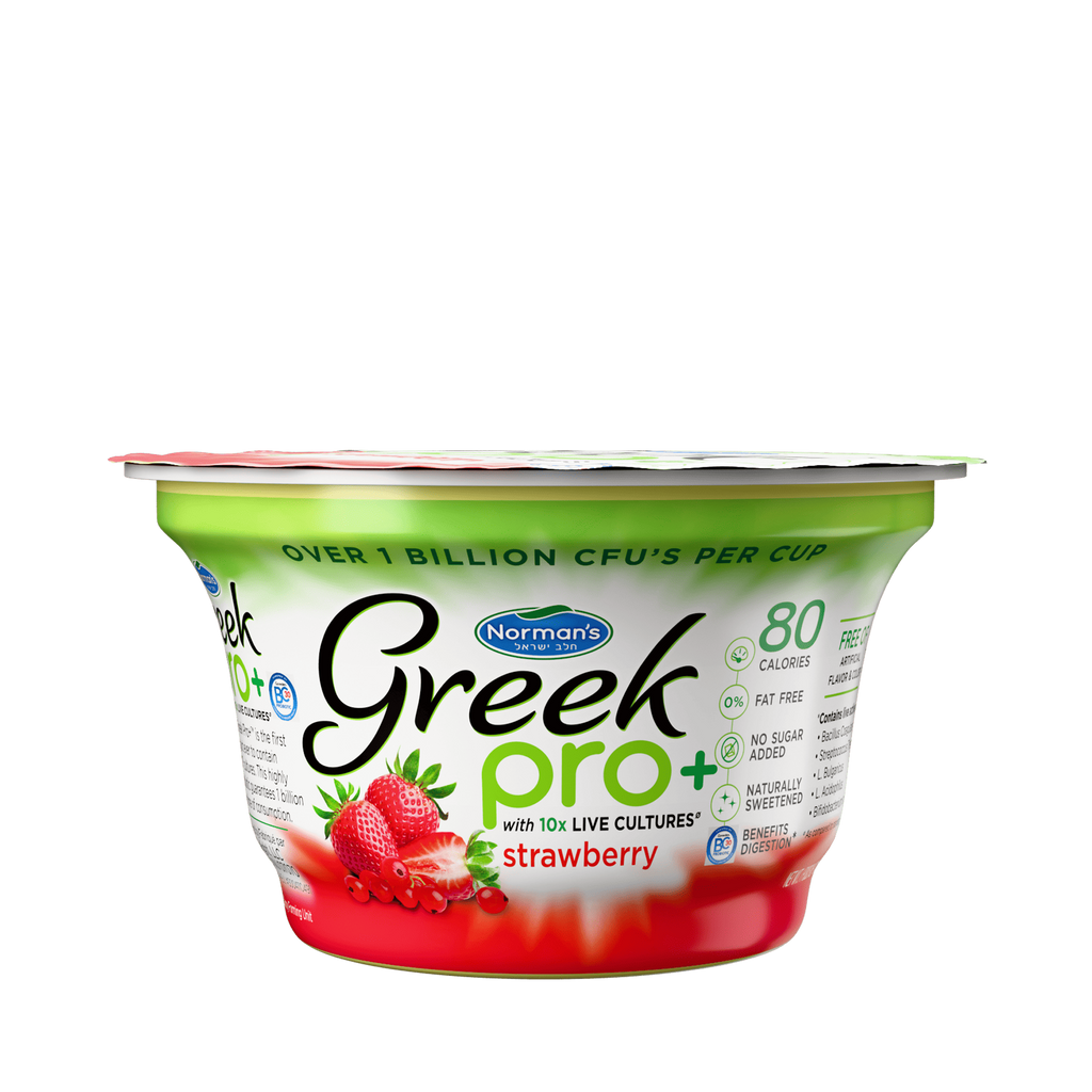 Norman's, Greek Pro+ Strawberry Yogurt 6 Oz