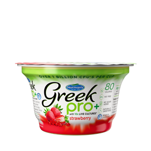 Norman's, Greek Pro+ Strawberry Yogurt 6 Oz
