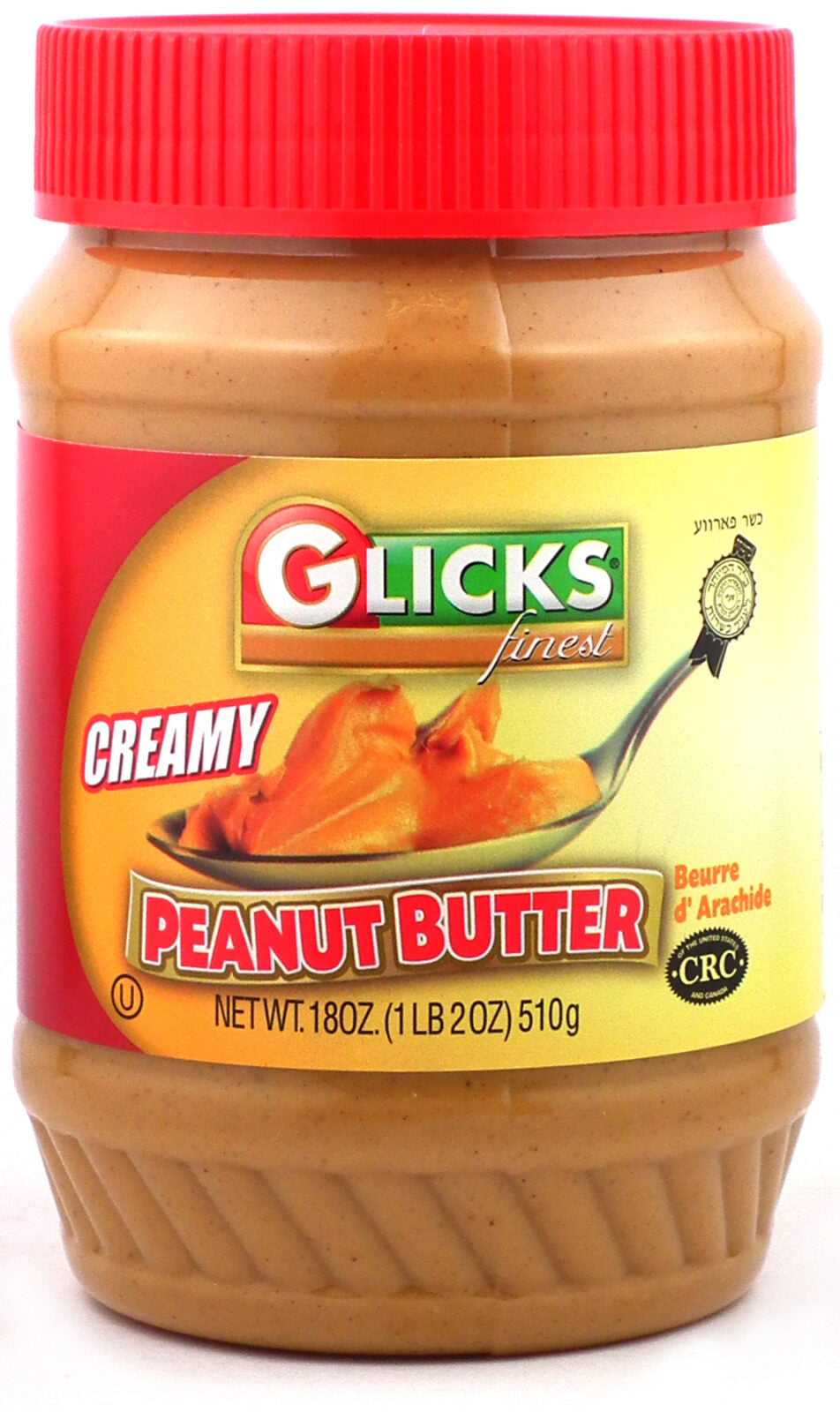Glicks Creamy Peanut Butter 18 Oz