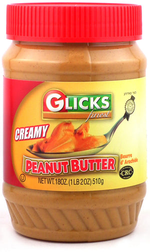Glicks Creamy Peanut Butter 18 Oz