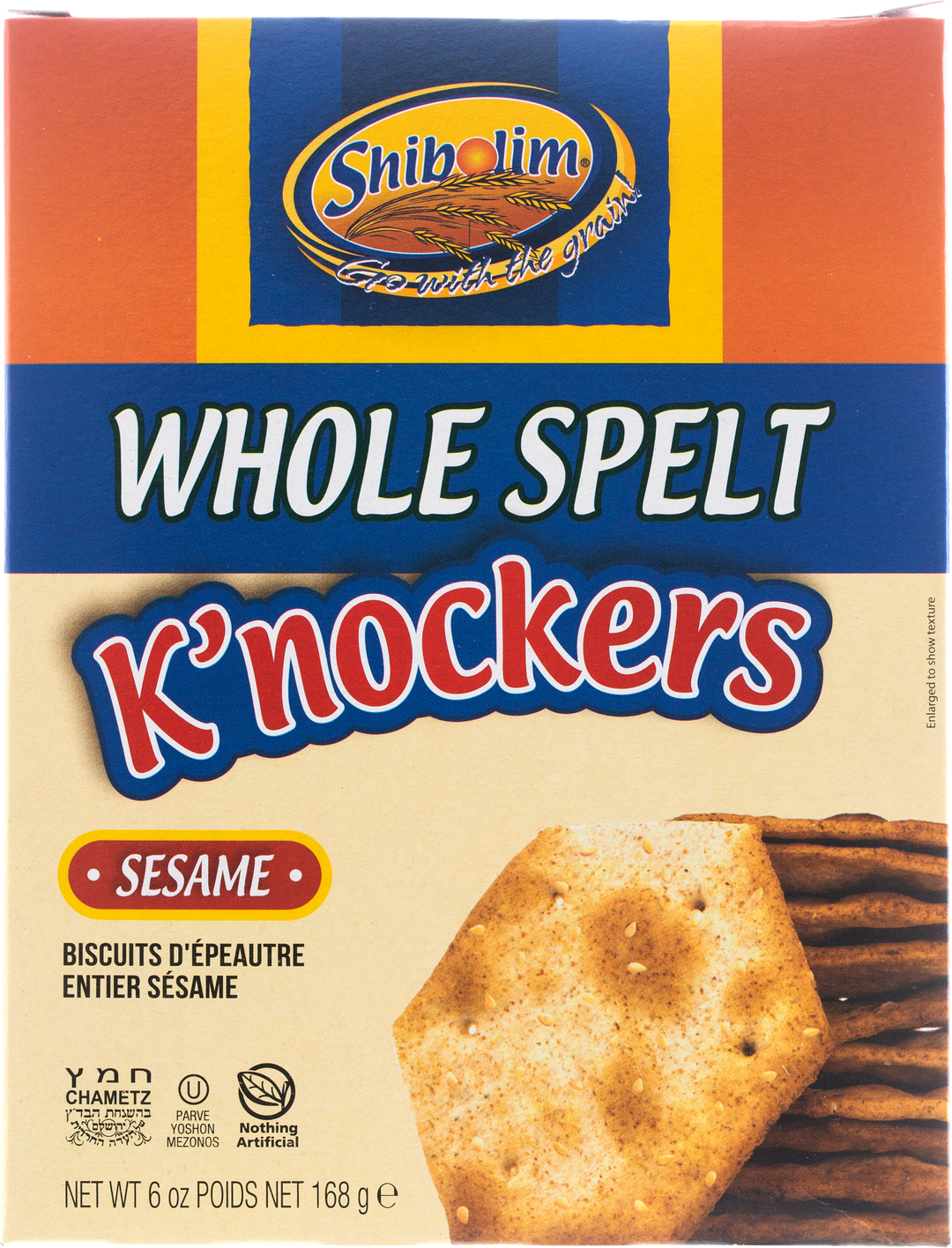 Shibolim, K'nockers Whole Spelt Sesame 6 Oz