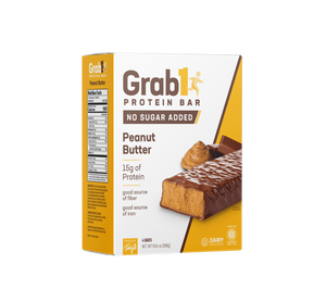 Grab1 Protein Bar No Sugar Added Peanut Butter 6.63 Oz