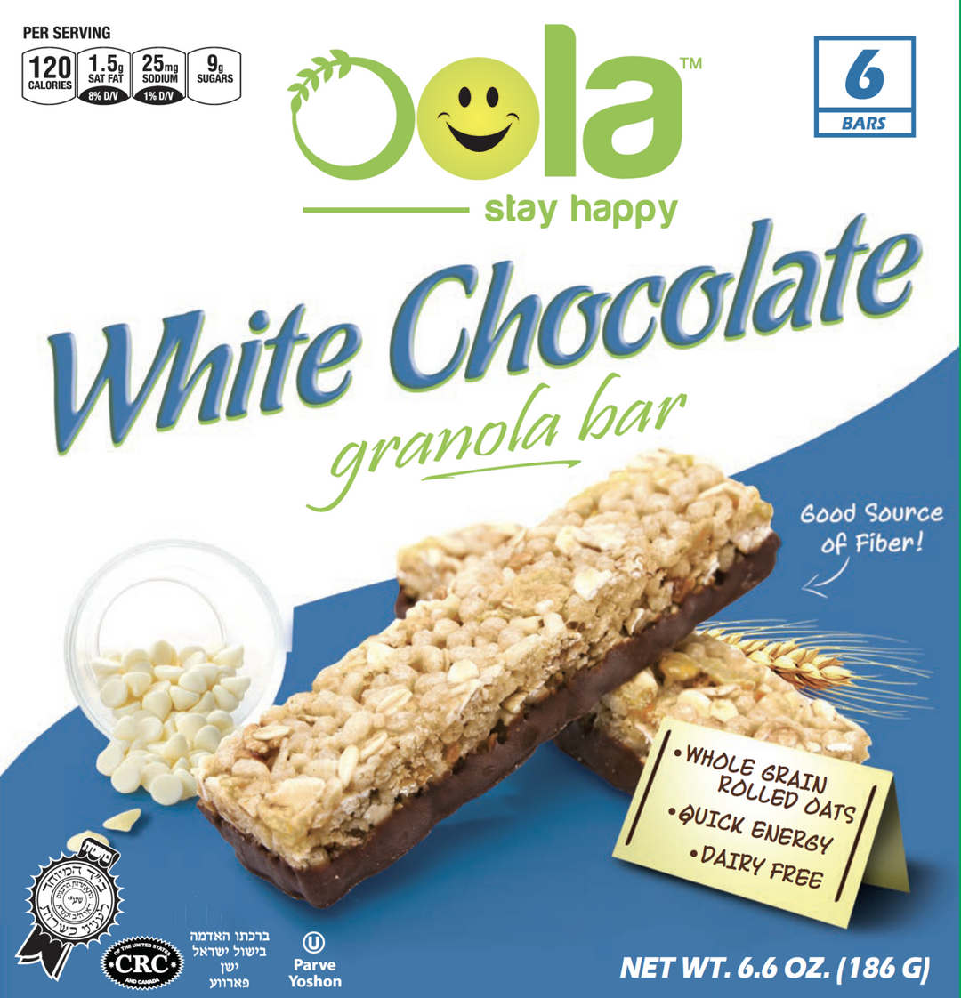 Oola, Granola Bar White Chocolate 6.6oz