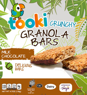 Tooki, Granola Bars Milk Chocolate 4.7Oz