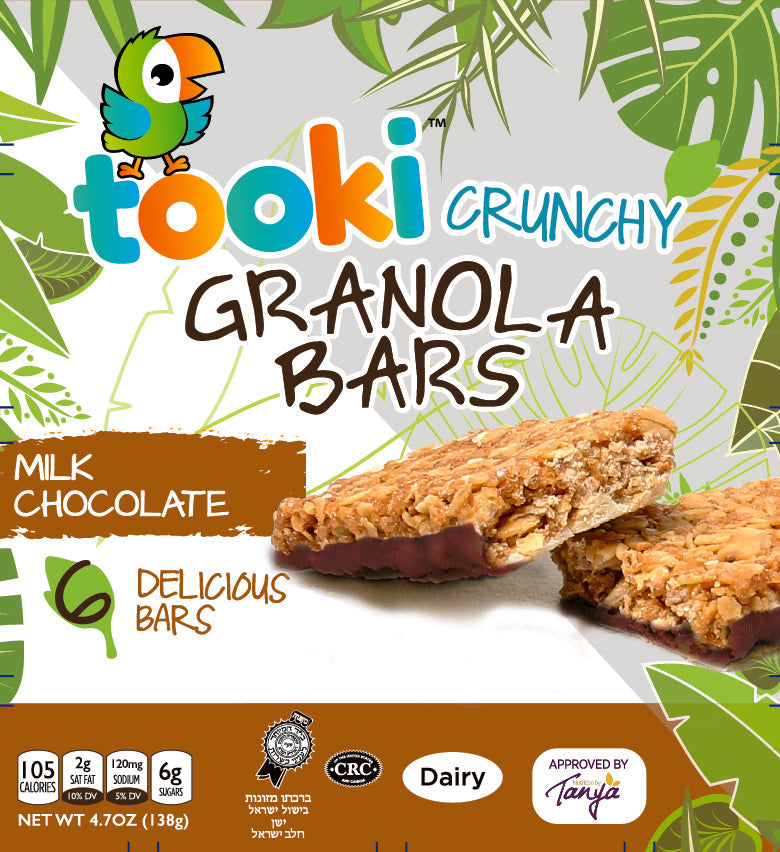 Tooki, Granola Bars Milk Chocolate 4.7Oz