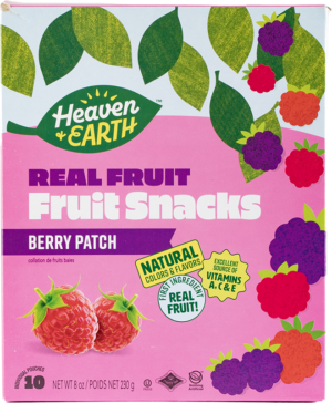 H&E, Fruit Snacks Berries 10 Pouches