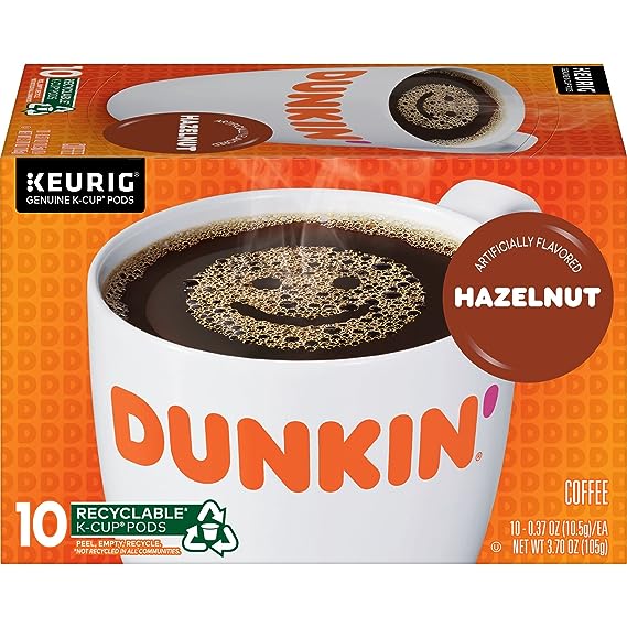 Dunkin', Hazelnut 10 K-Cup Pods