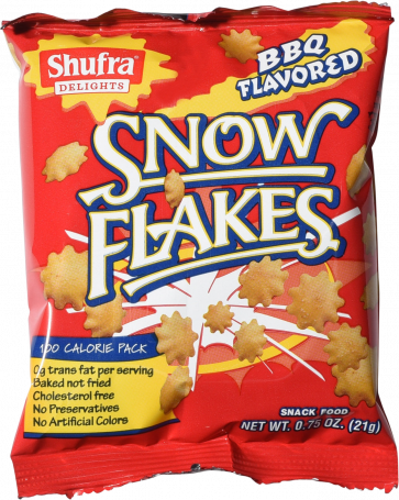 Shufra Delights, Snow Flakes BBQ Flavored 0.75 Oz