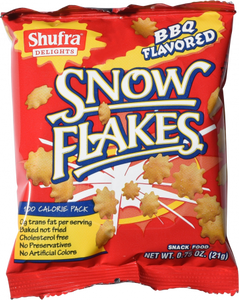 Shufra Delights, Snow Flakes BBQ Flavored 0.75 Oz