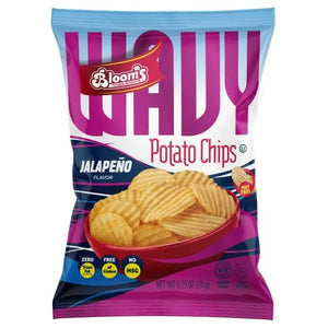 Bloom's, Wavy Potato Chips Jalapeno 0.75 Oz