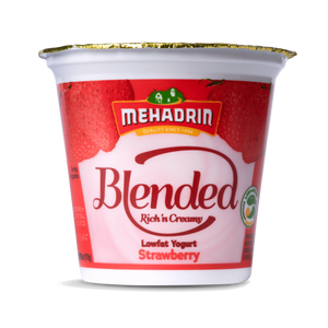 Mehadrin, Blended Low Fat Strawberry Yogurt, 6 Oz